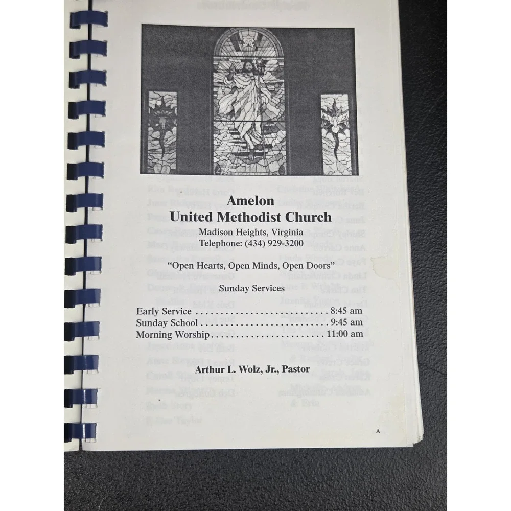 Amelon United Methodist Church Cookbook Madison‎ Heights Virginia Spiral 2005